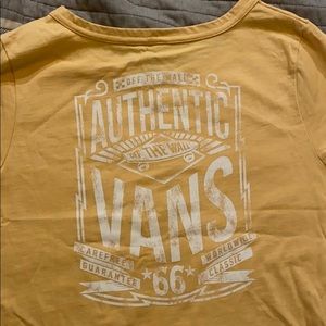 Cute Yellow Vans TShirt NEVER WORN